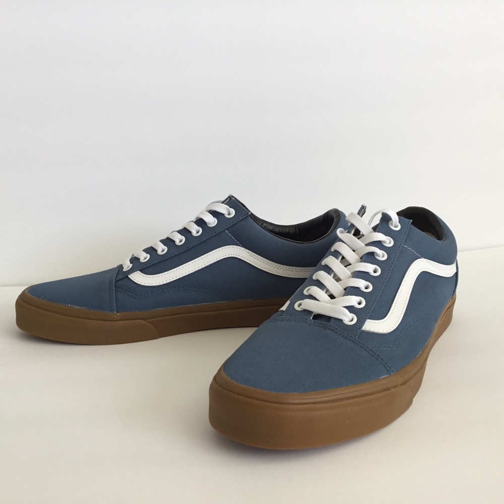 Vans Men’s Old Skool Skate Shoes Blue Size 13 - Picture 3 of 9